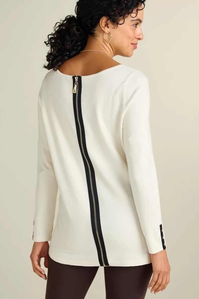 Soft Surroundings Margulies Tunic Sweater IvoryPearl Fashion