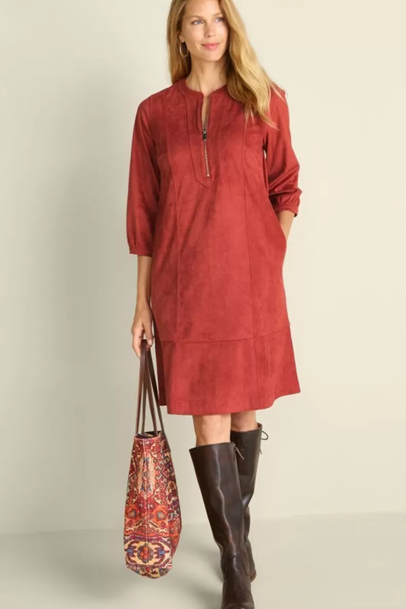 Soft Surroundings Martine Faux Suede Dress BossaNova Cheap