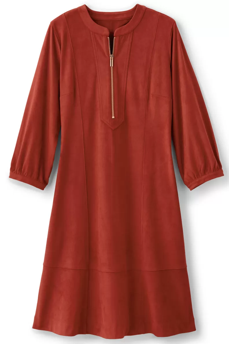 Soft Surroundings Martine Faux Suede Dress BossaNova Cheap