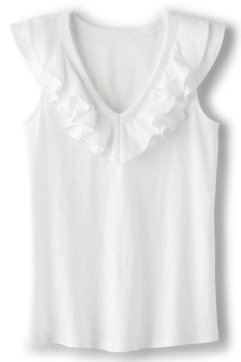 Soft Surroundings Marybeth Ruffle Tank AmericanBeauty Shop