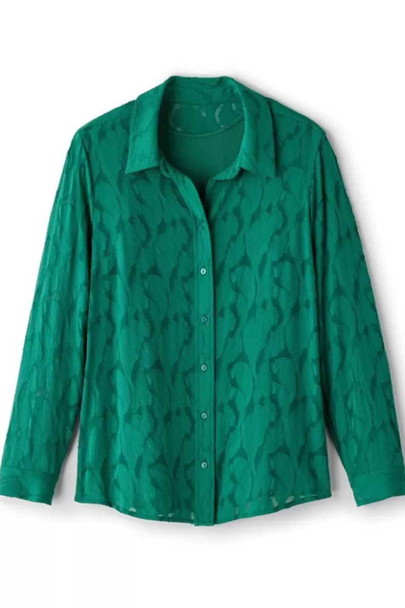 Soft Surroundings Matine Jacquard Tunic & Cami Evergreen Cheap