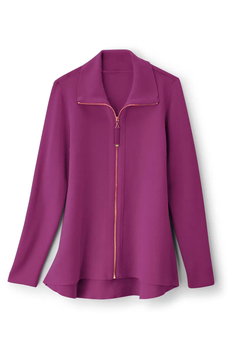 Soft Surroundings Meria Zip Cardi Outlet