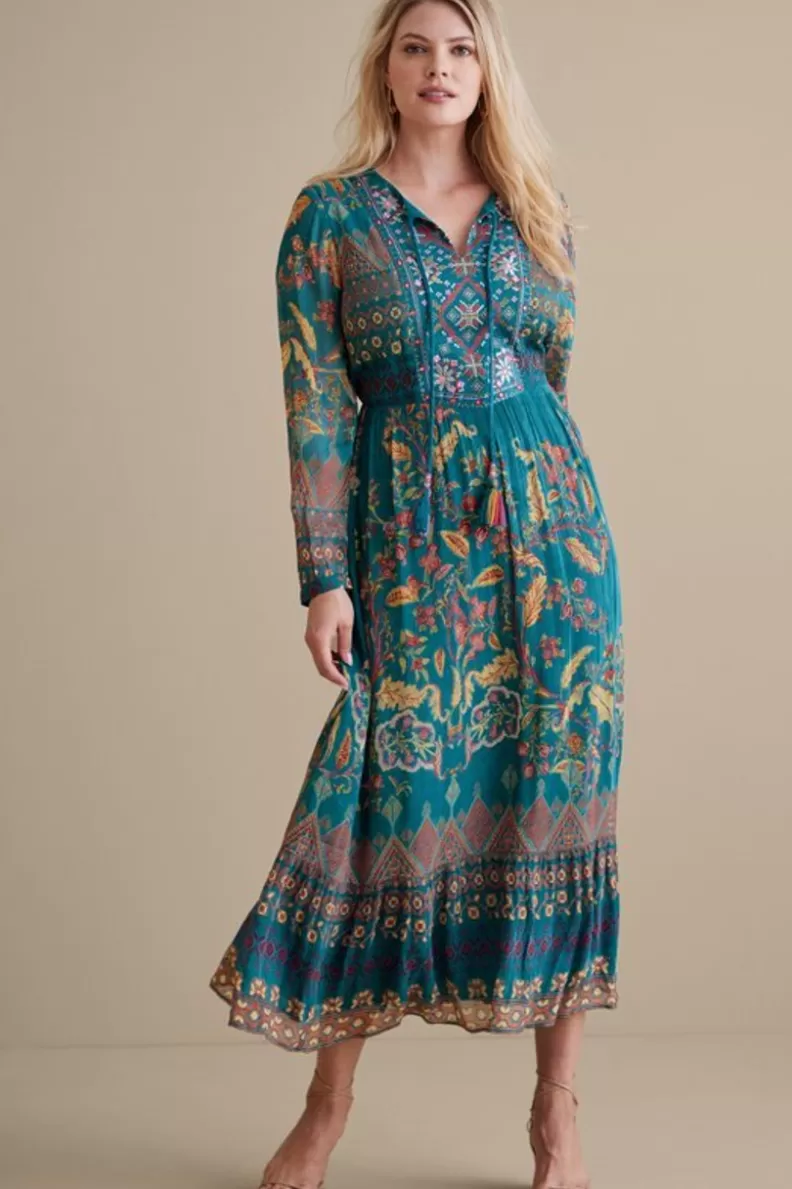 Soft Surroundings Mirapani Dress AyalettaBlue Discount