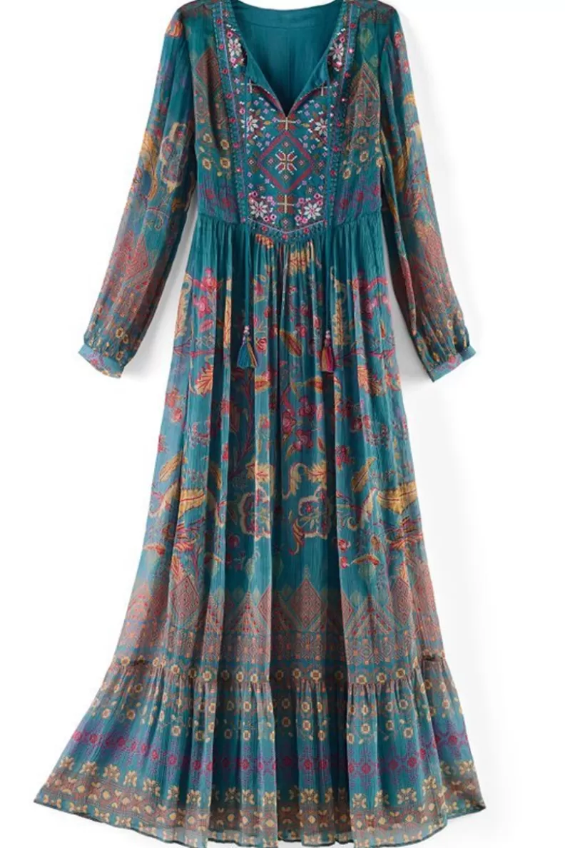 Soft Surroundings Mirapani Dress AyalettaBlue Discount