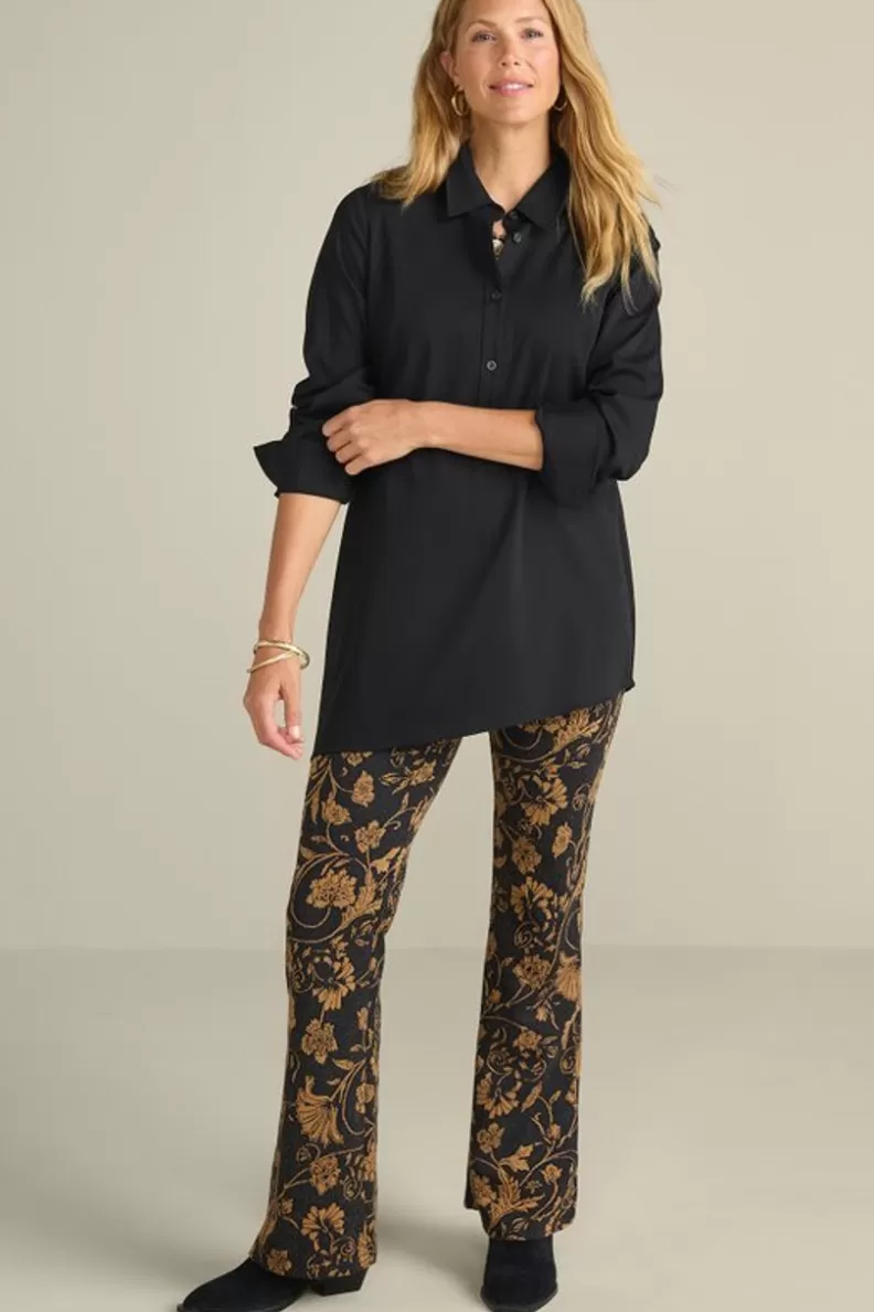 Soft Surroundings Mischa Jacquard Pants FloralScarfJacquard Outlet