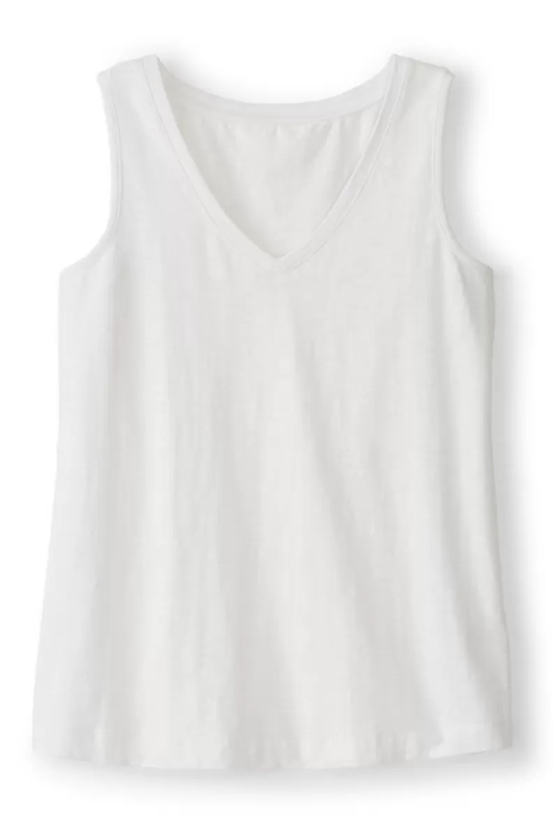 Soft Surroundings Mistral Supima Slub Tank PinkPeacock Cheap