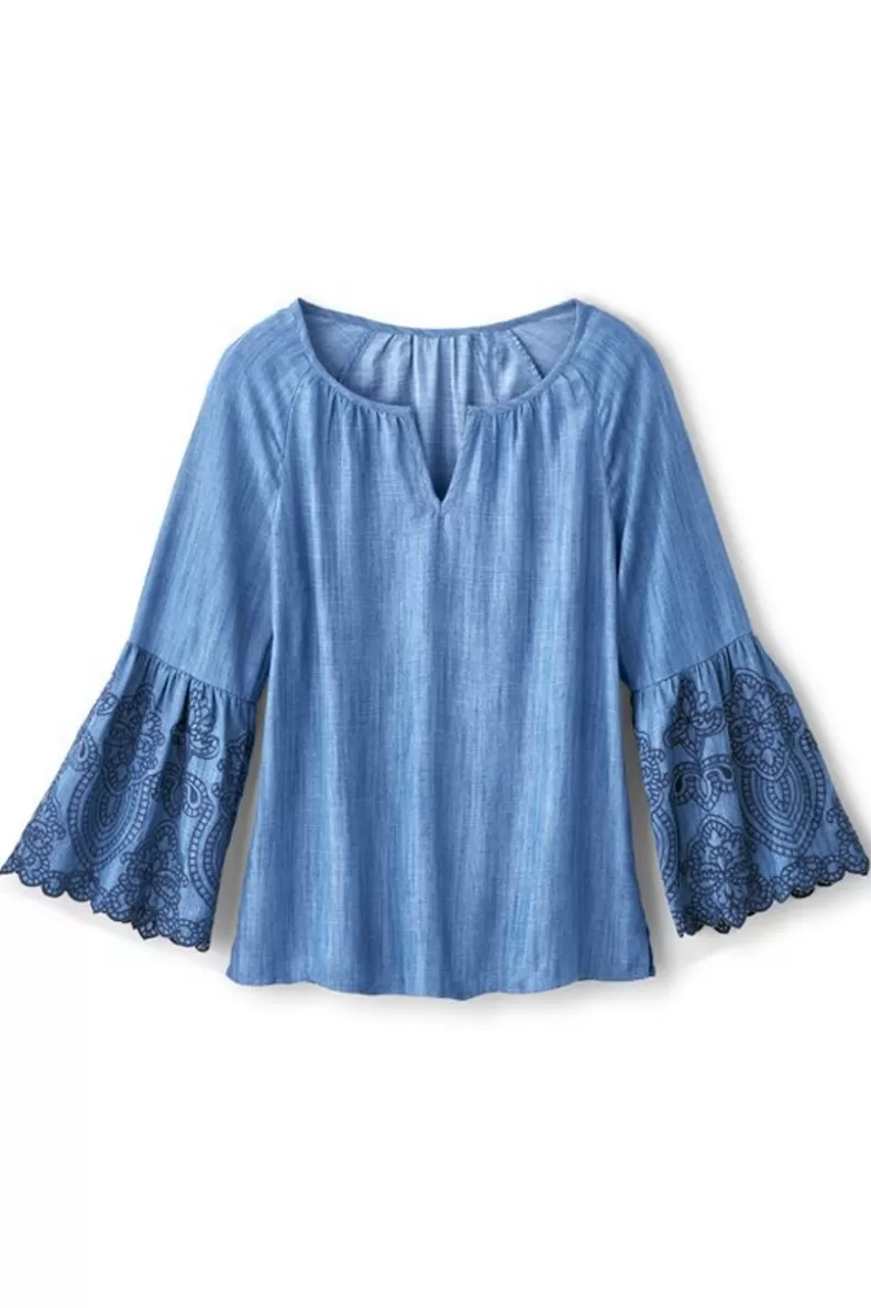 Soft Surroundings Misty Tencel™ Shirt MediumWash Best