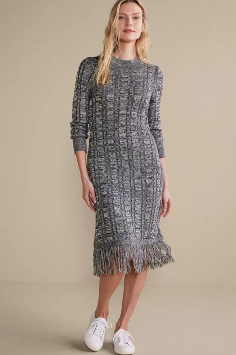 Soft Surroundings Neve Sweater Dress CharcoalGrey Store