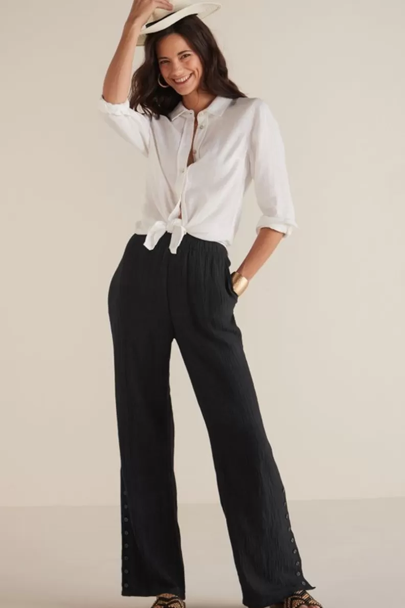 Soft Surroundings Oceo Gauze Wide-Leg Pants Flash Sale