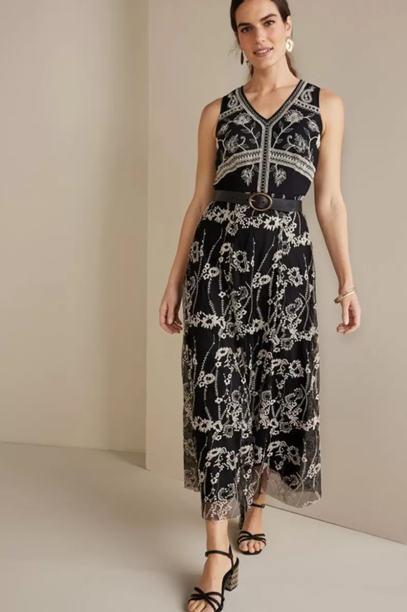 Soft Surroundings Olivia Maxi Dress Black Outlet