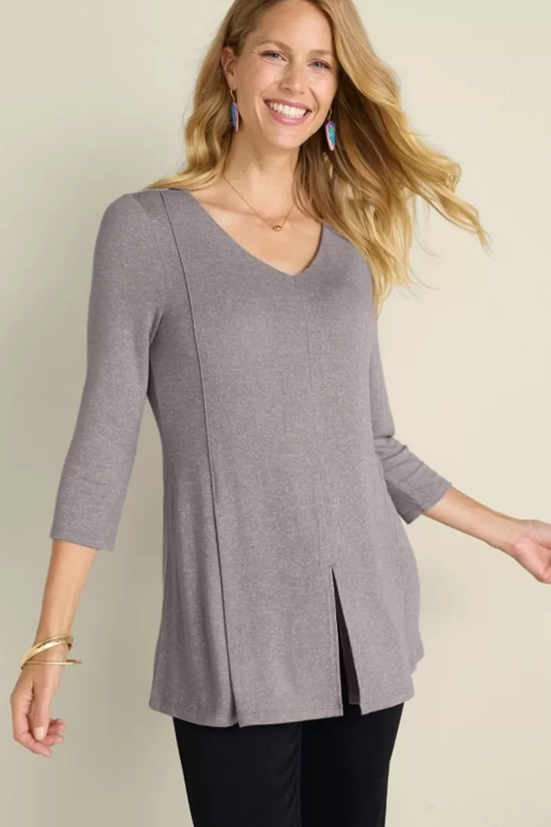 Soft Surroundings Ophelia Tunic HeatherGrey Clearance