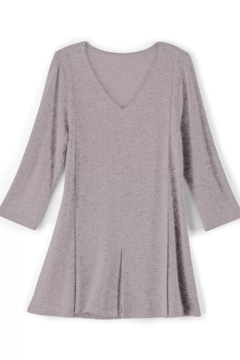 Soft Surroundings Ophelia Tunic HeatherGrey Clearance
