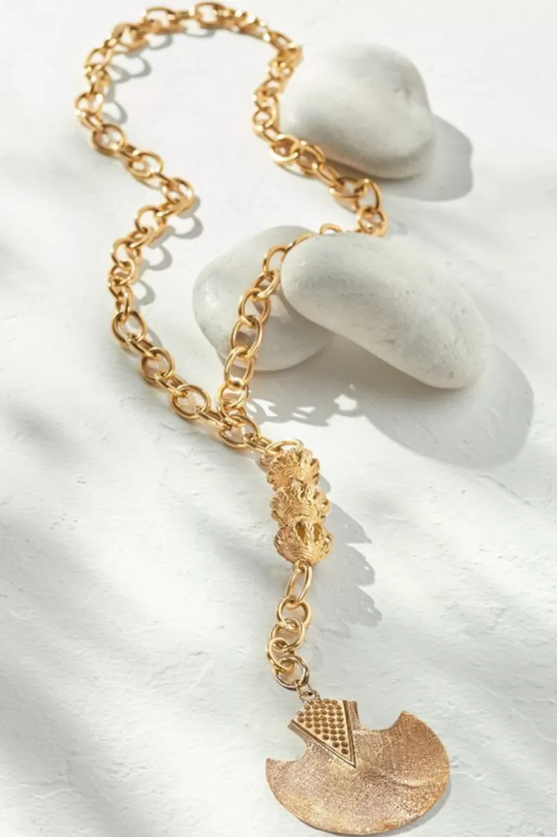 Soft Surroundings Pacha Pendant Necklace Gold Discount