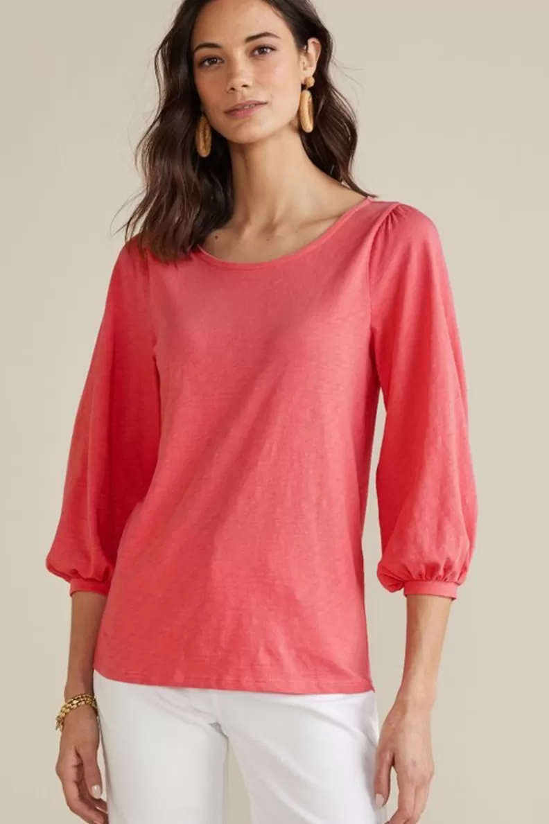 Soft Surroundings Parisian Poet Top New