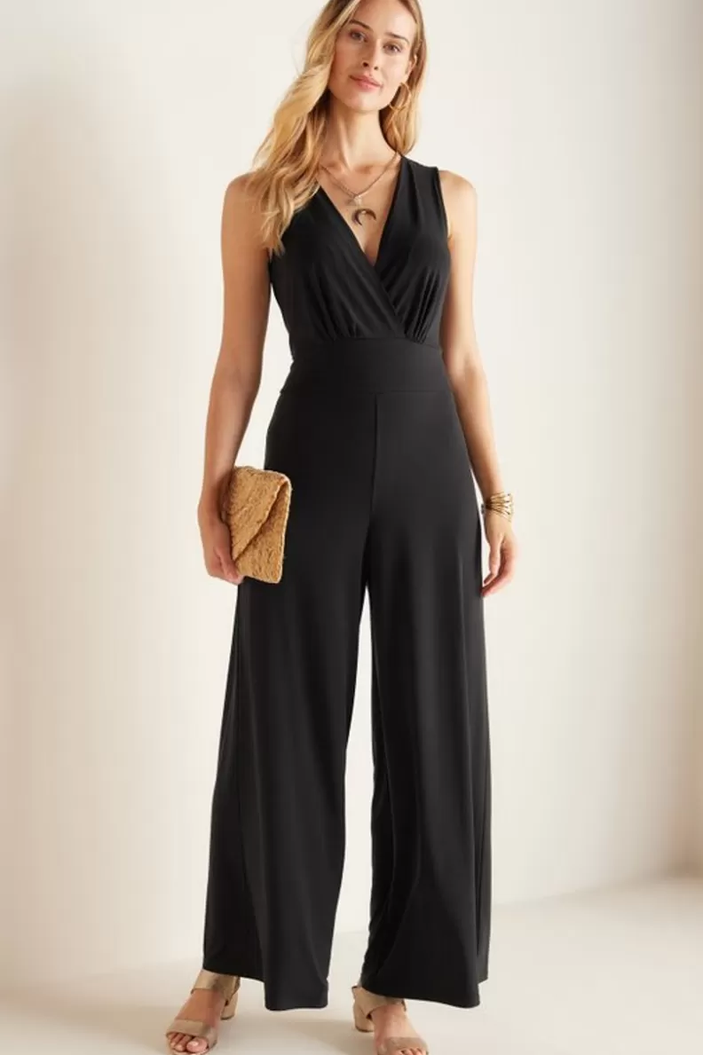Soft Surroundings Penelope Jumpsuit Black Sale