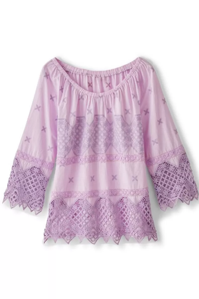 Soft Surroundings Pilar Off The Shoulder Top OrchidBloom Sale