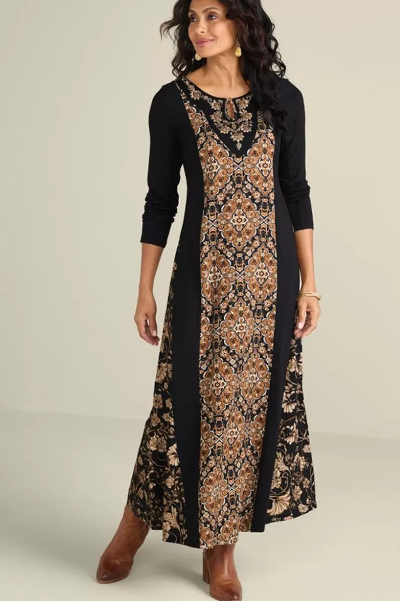 Soft Surroundings Priska Maxi Dress AutumnTile Discount