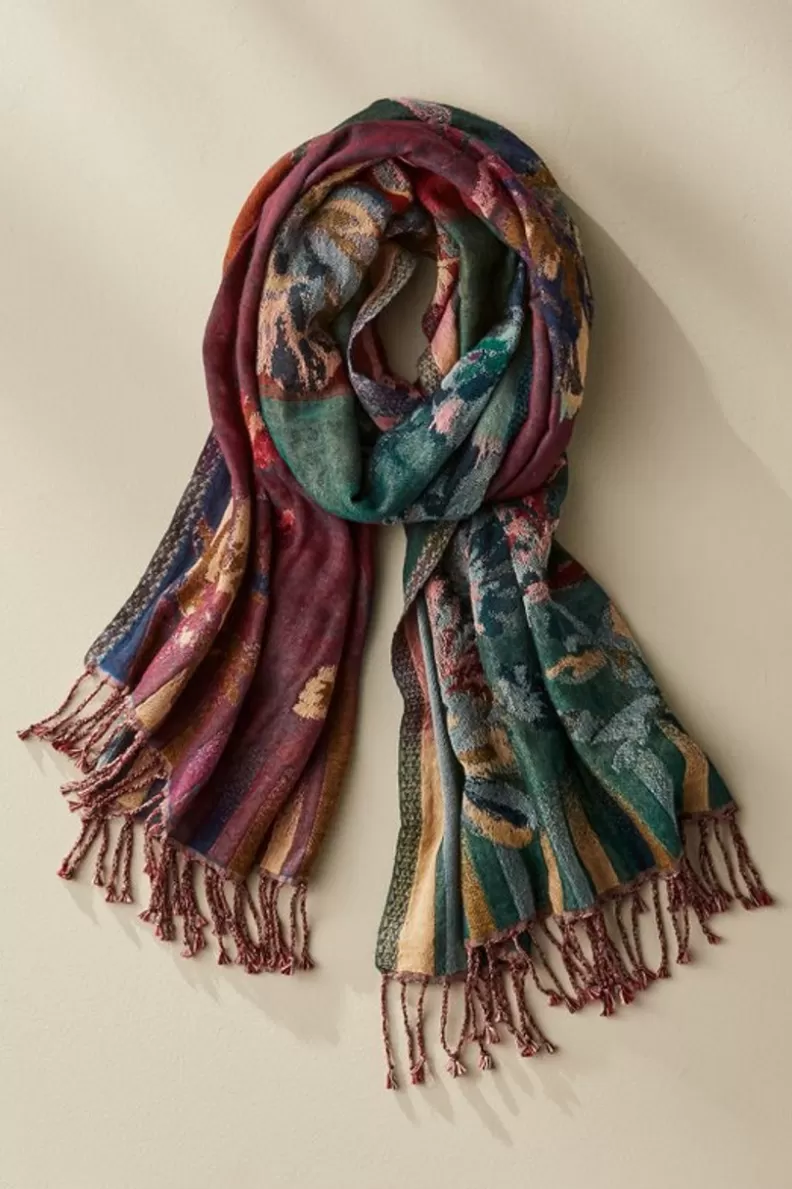 Soft Surroundings Rosy Reversible Scarf Multi Fashion