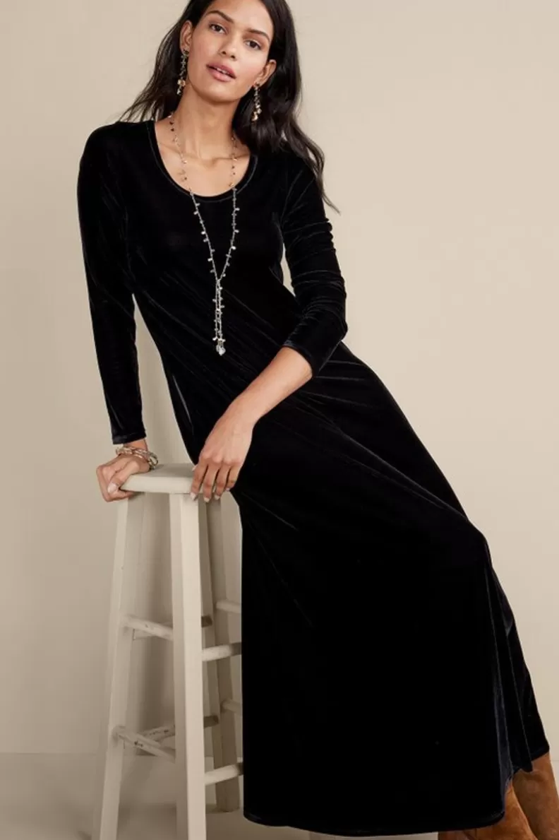 Soft Surroundings Santiago Stretch Velvet Dress Online