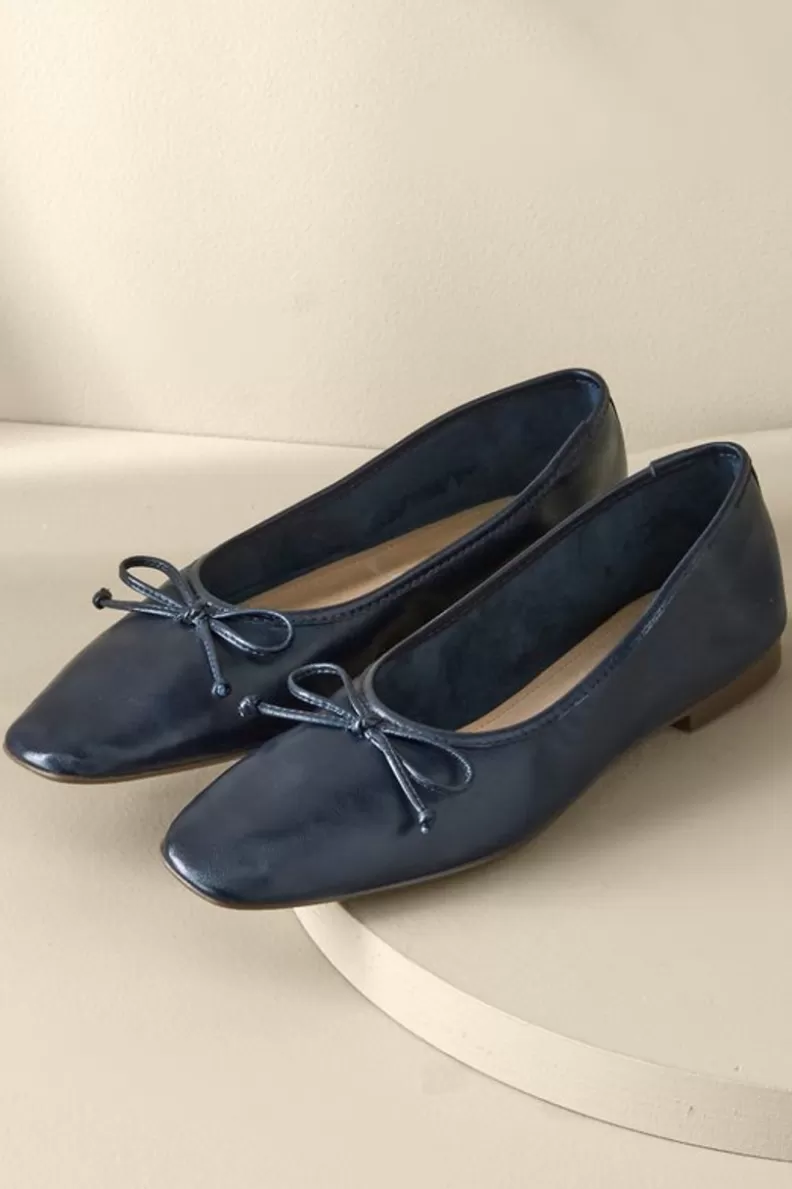 Soft Surroundings Schutz Arissa Bow Ballet Flat Clearance