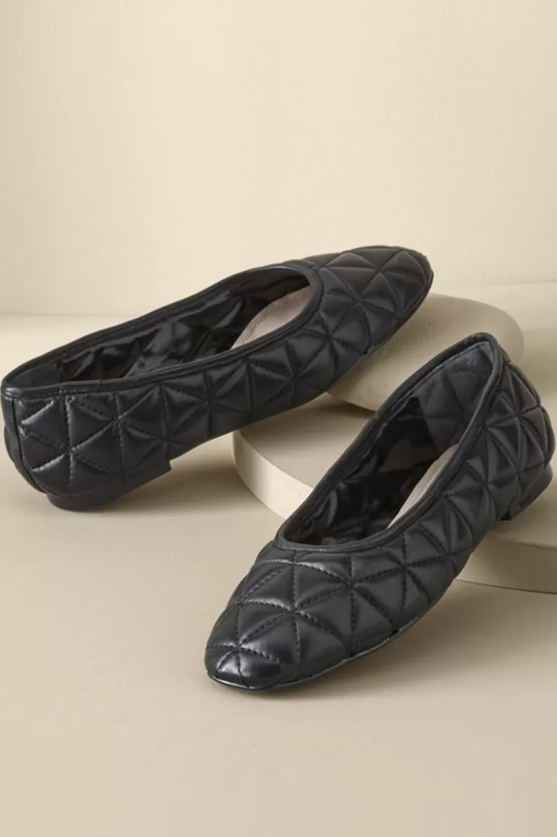 Soft Surroundings Schutz Arissa Quilted Ballet Flat Hot