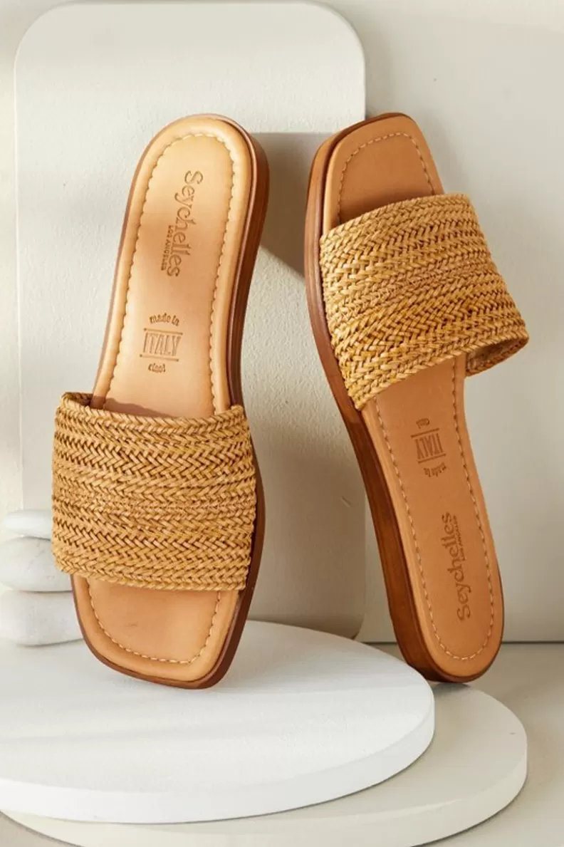 Soft Surroundings Seychelles Palms Perfection Woven Slide Online