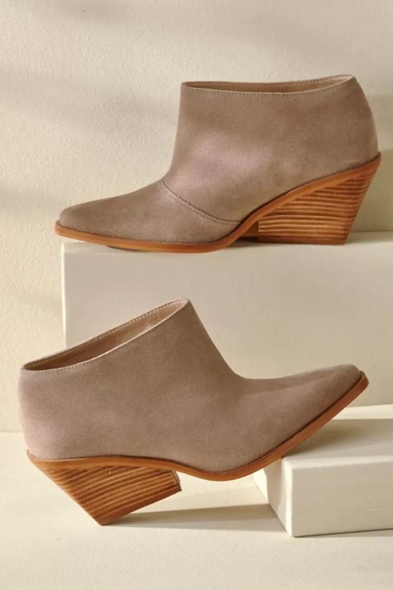 Soft Surroundings Seychelles Sedona Seamed Bootie StoneGrey Sale