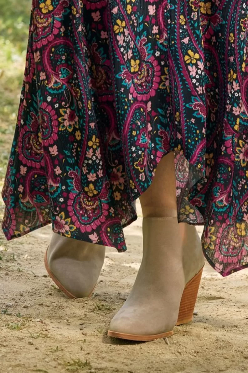 Soft Surroundings Seychelles Sedona Seamed Bootie StoneGrey Sale