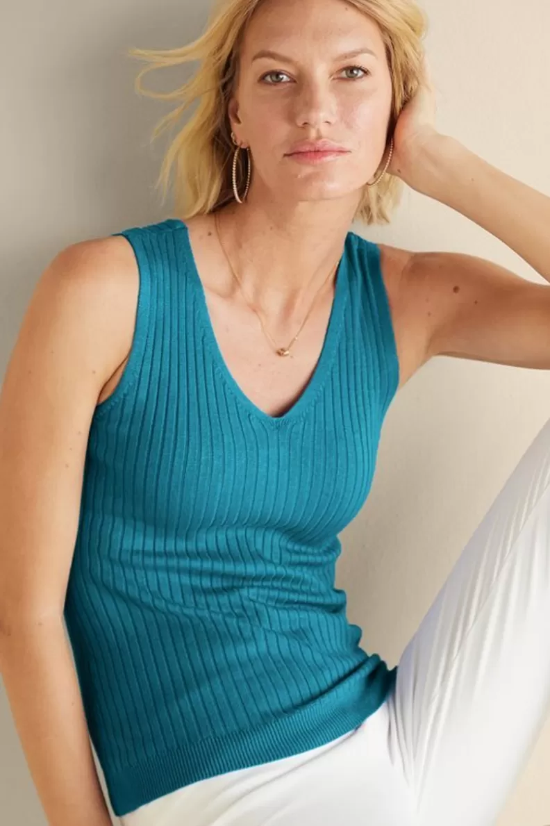 Soft Surroundings Soft Essential Ribbed Sweater Tank Fashion