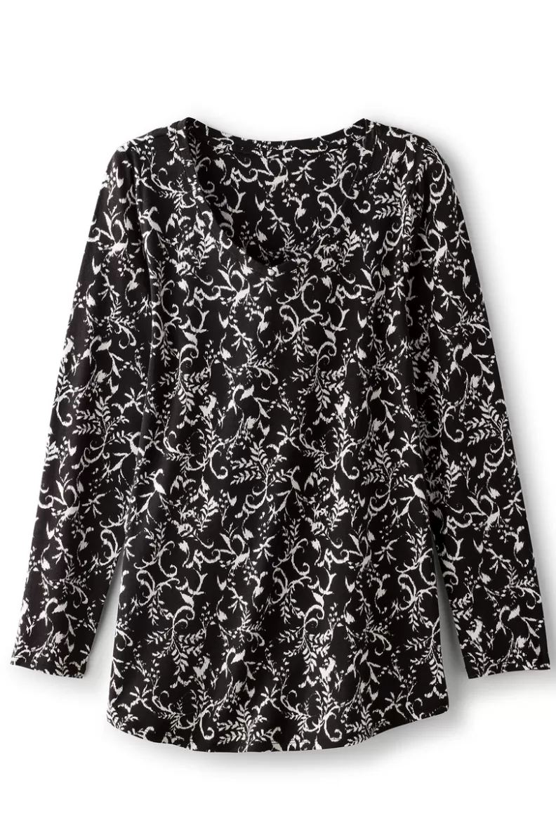 Soft Surroundings Soft Essential Supima Isabel Long Sleeve Tunic Flash Sale