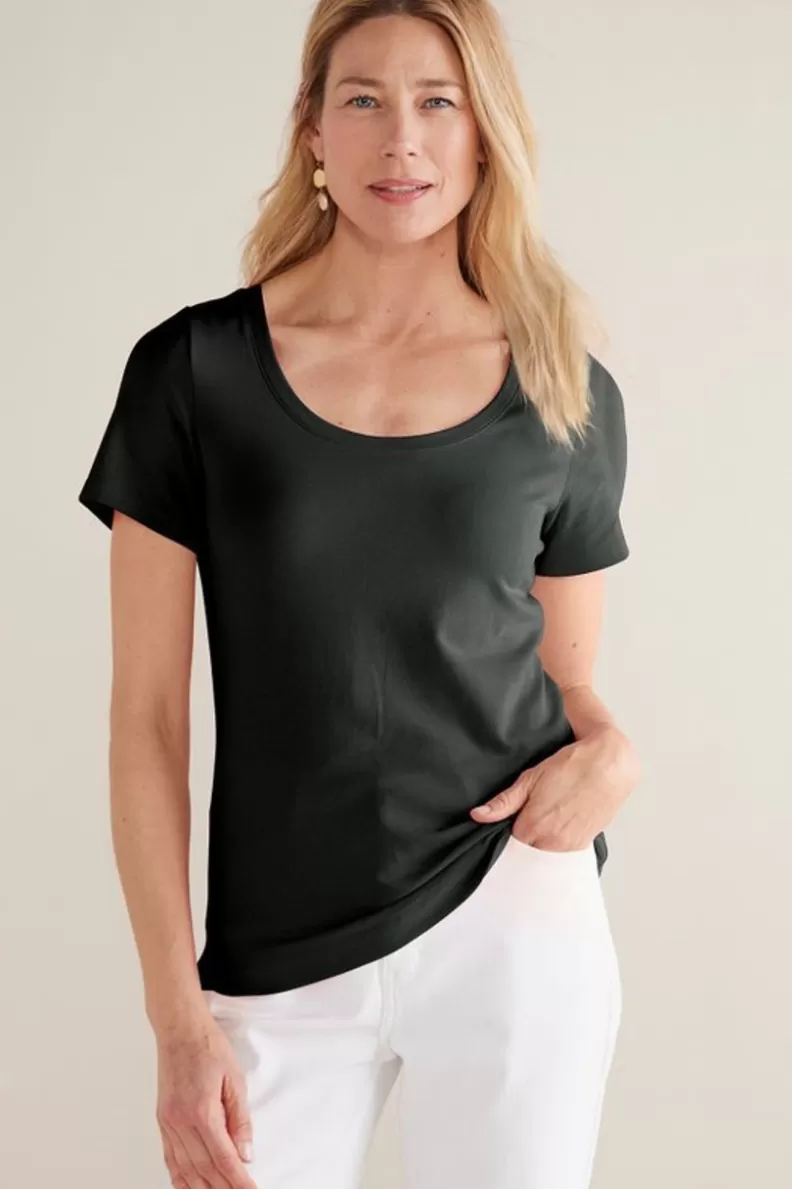 Soft Surroundings Soft Essential Supima Short Sleeve Tee Fashion
