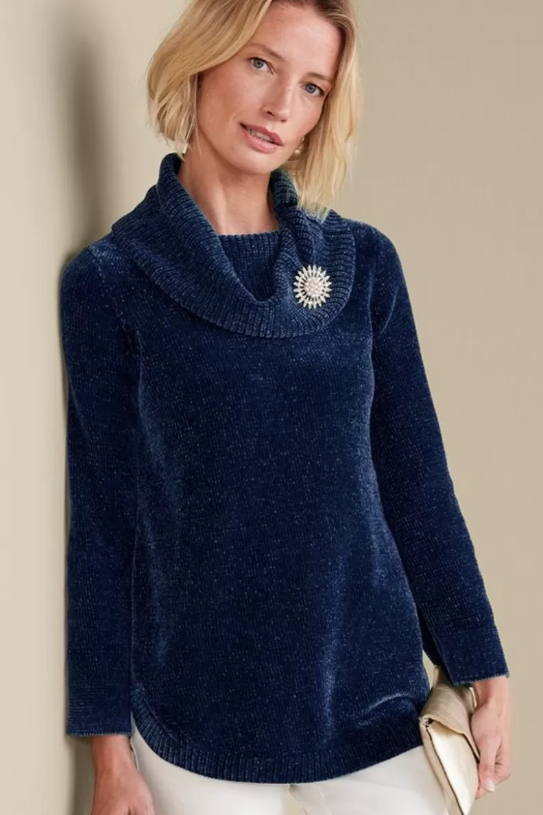 Soft Surroundings Soft Winds Chenille Tunic Sweater Discount