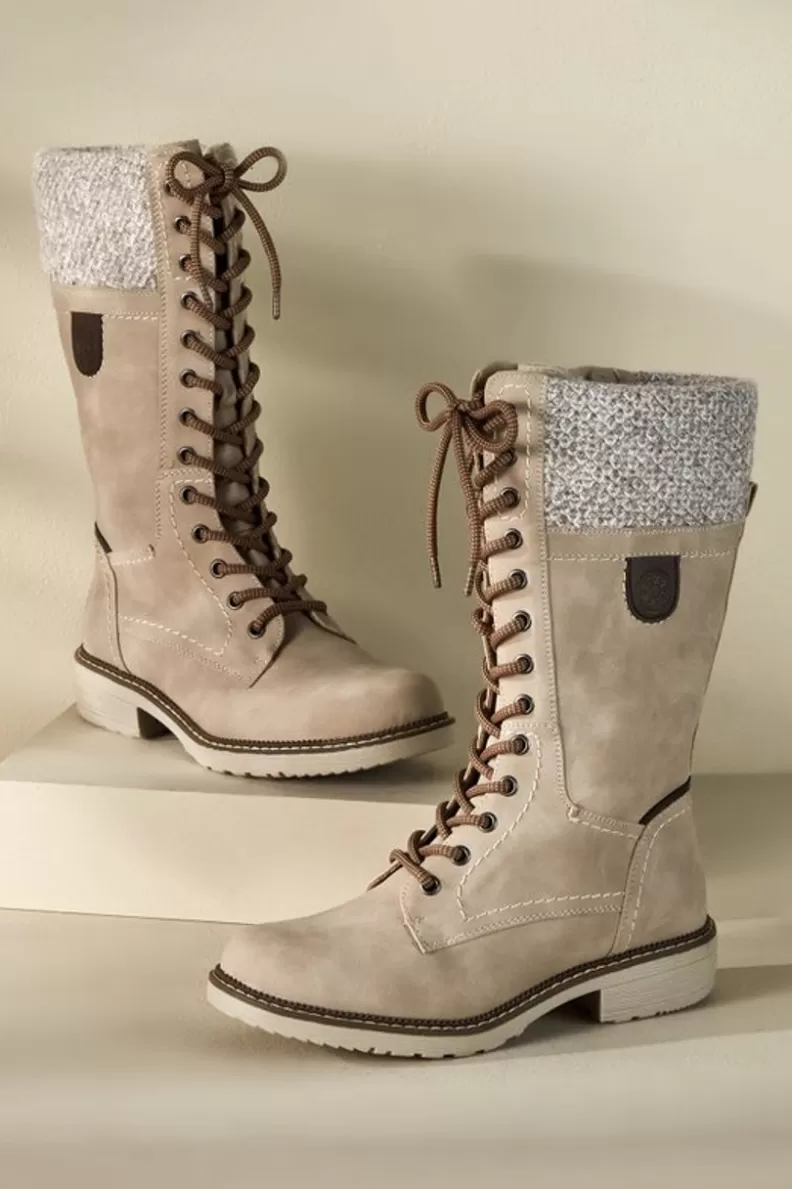 Soft Surroundings Spring Step Yosemite Lace Up Boots LondonFog Sale