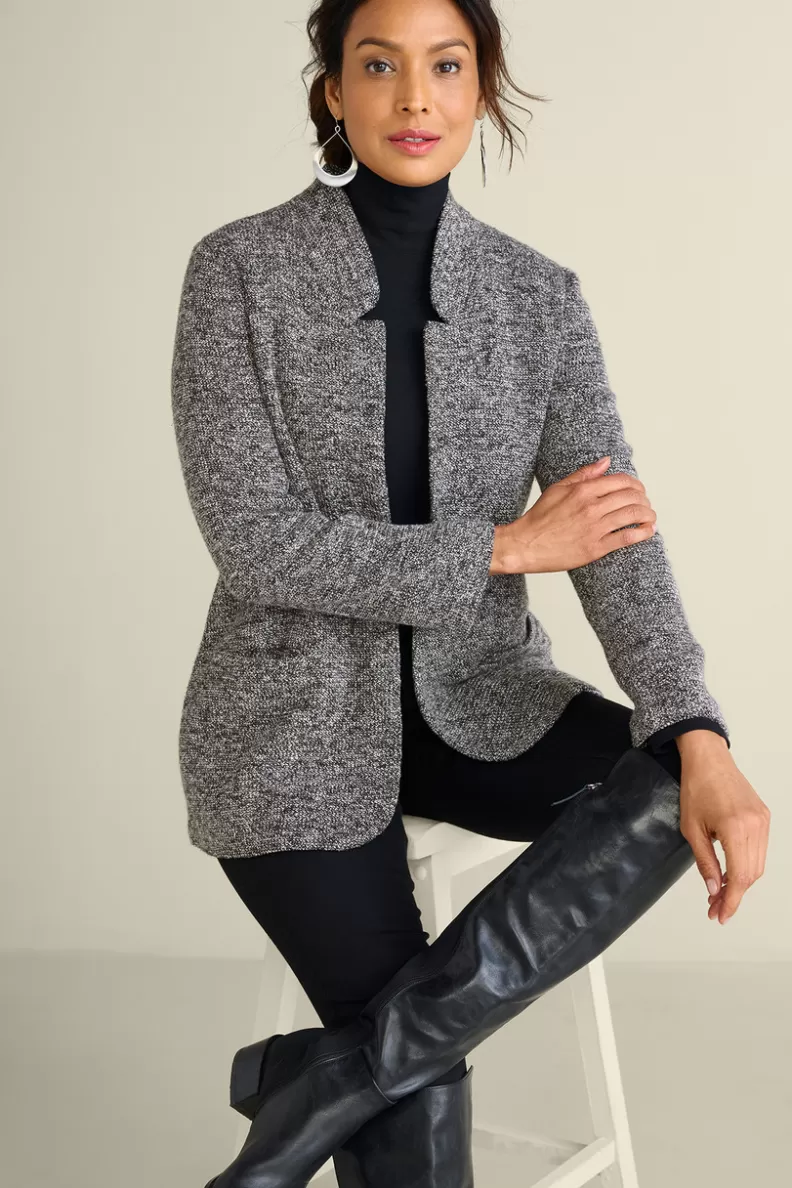Soft Surroundings St. James Jacket Charcoal Shop