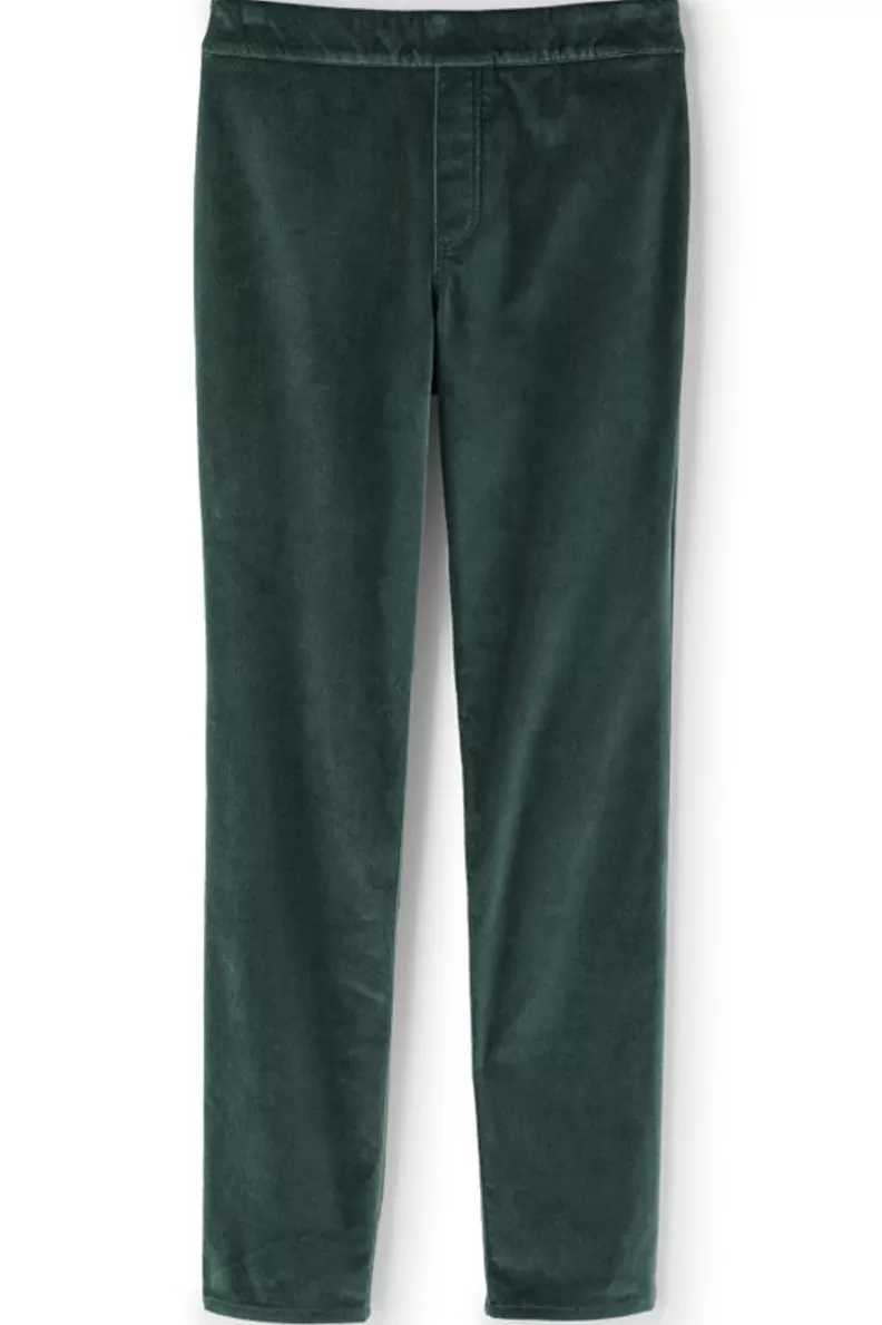 Soft Surroundings Sutton Velveteen Pull-On Slim Leg Pants Cheap