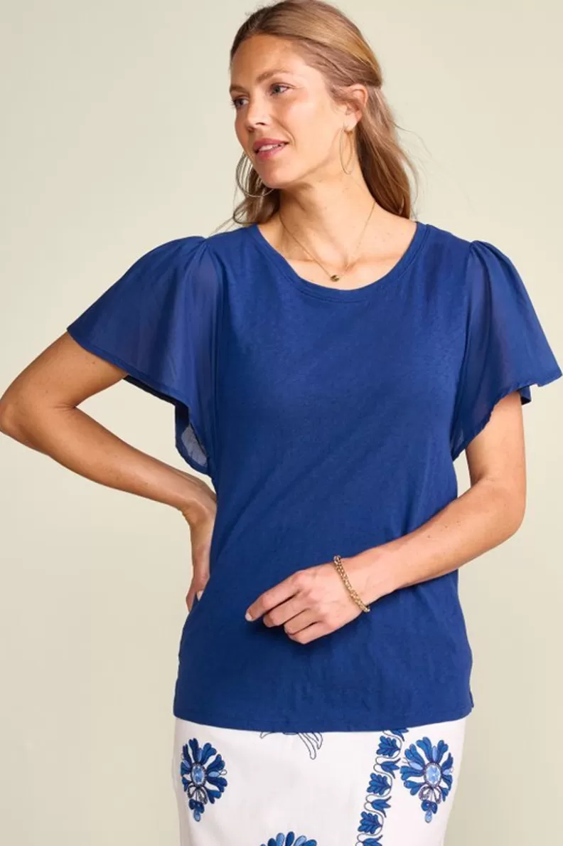 Soft Surroundings Tessa Tee EstateBlue Hot