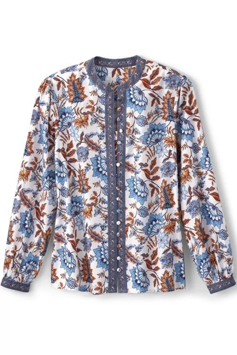 Soft Surroundings Tracy Top ChambrayCalico Cheap