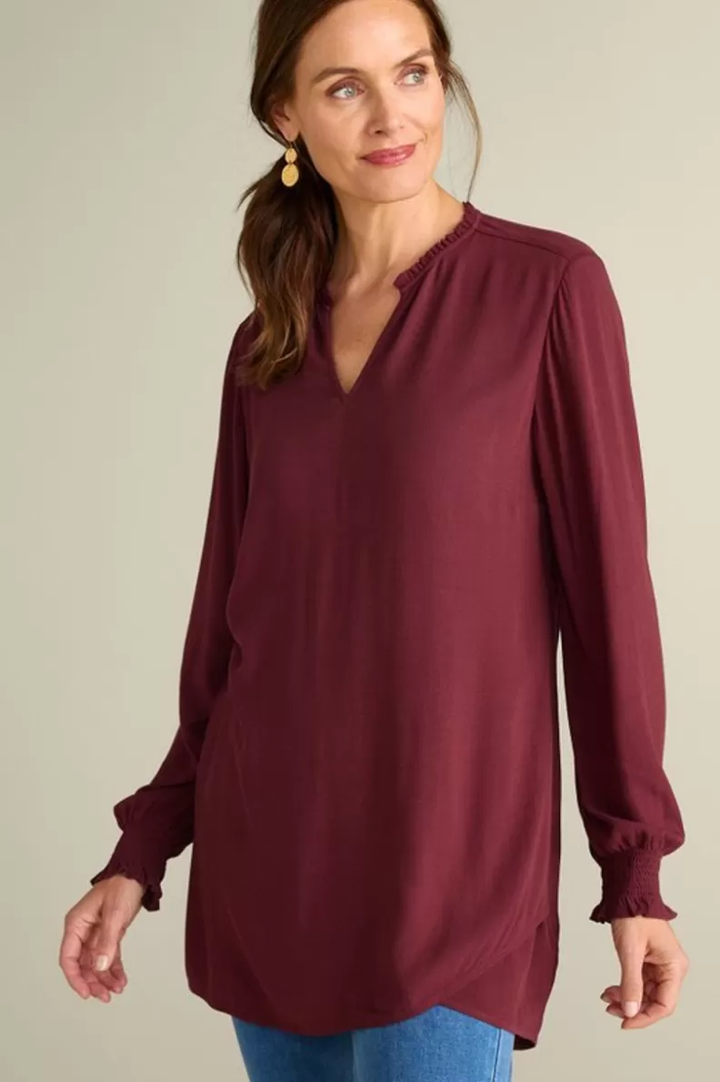 Soft Surroundings Trista Tunic Cabernet Flash Sale