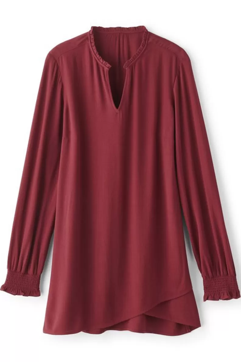 Soft Surroundings Trista Tunic Cabernet Flash Sale
