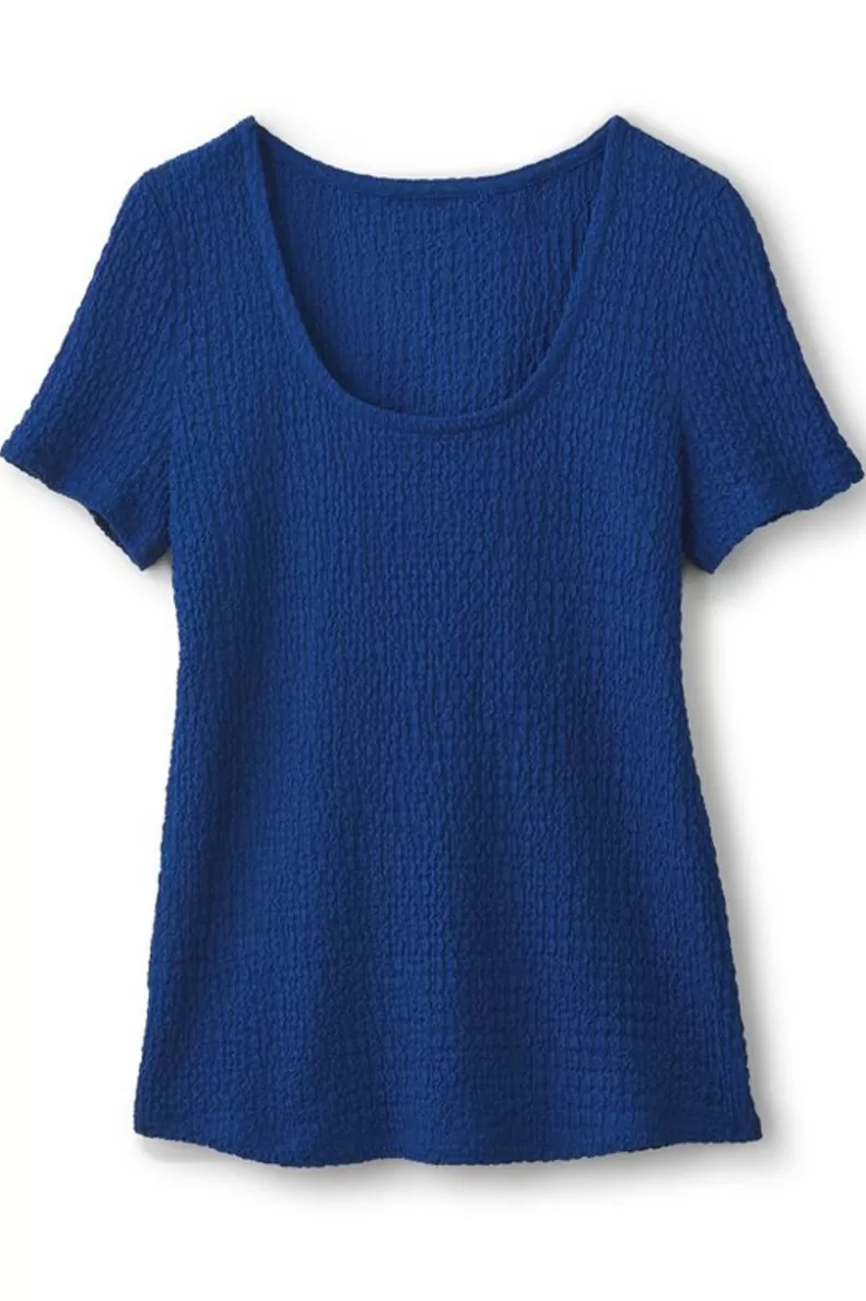 Soft Surroundings Ursula Knit Tee Sapphire Store