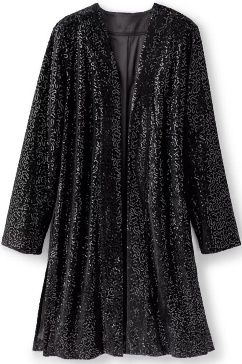 Soft Surroundings Valetta Sequin Topper BlackSequins Shop