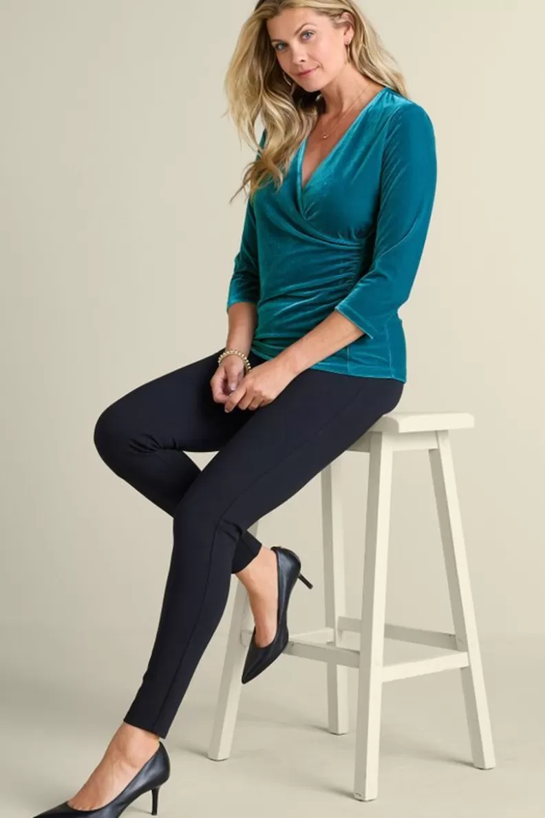 Soft Surroundings Velvet Alyssa Knit Top Sale