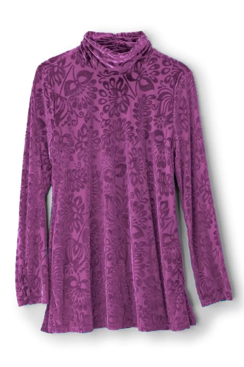 Soft Surroundings Walden Velvet Turtleneck Flash Sale