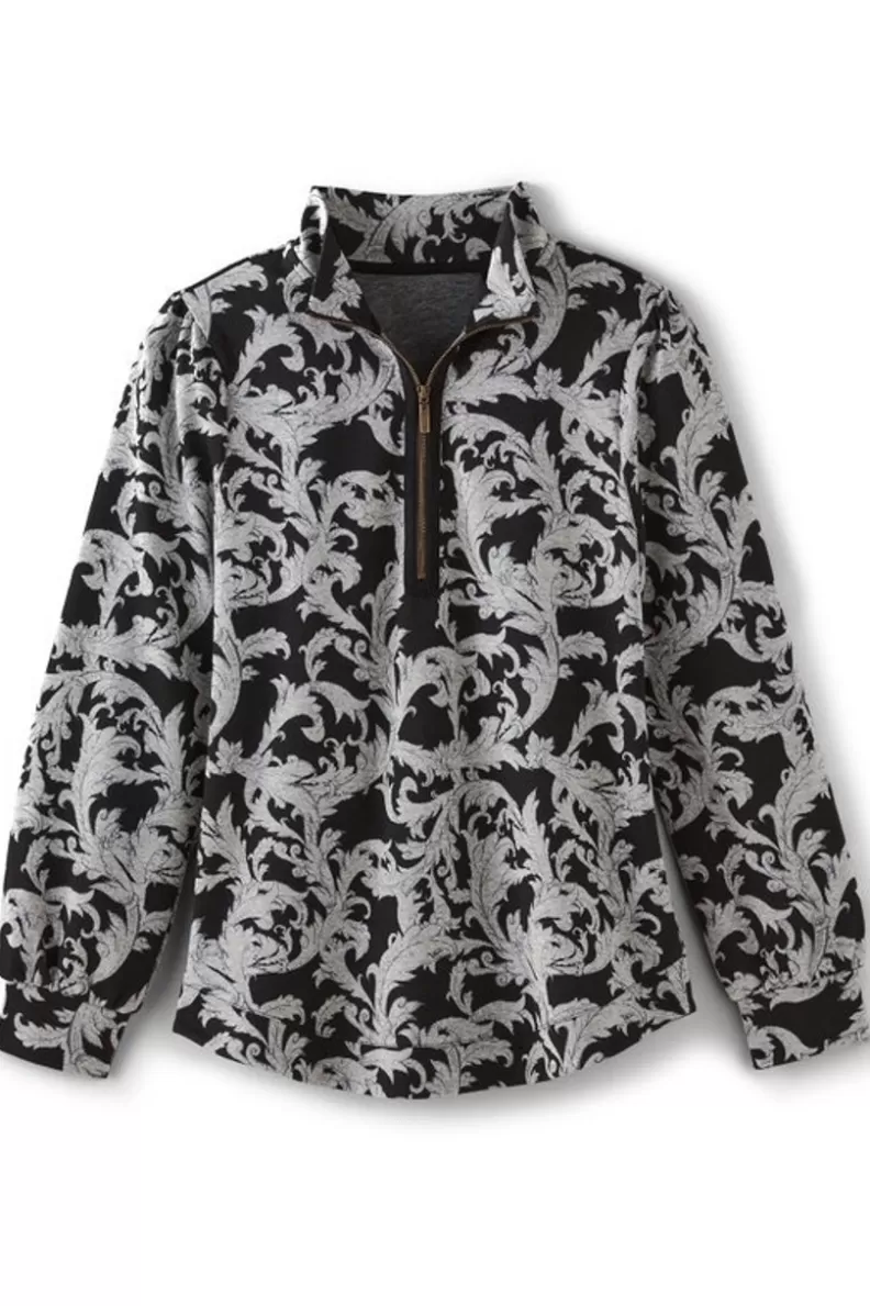 Soft Surroundings Winona Pullover NeutralScroll New