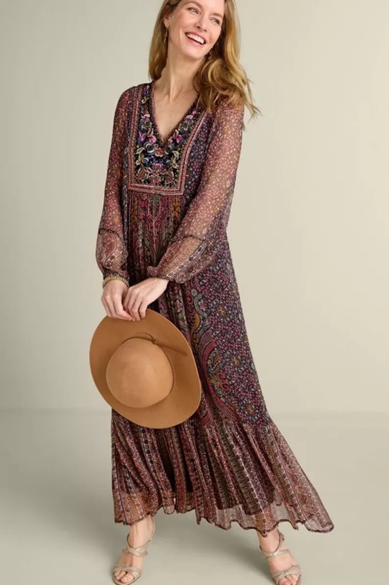 Soft Surroundings Zellige Maxi Dress TuscanMedallion Discount