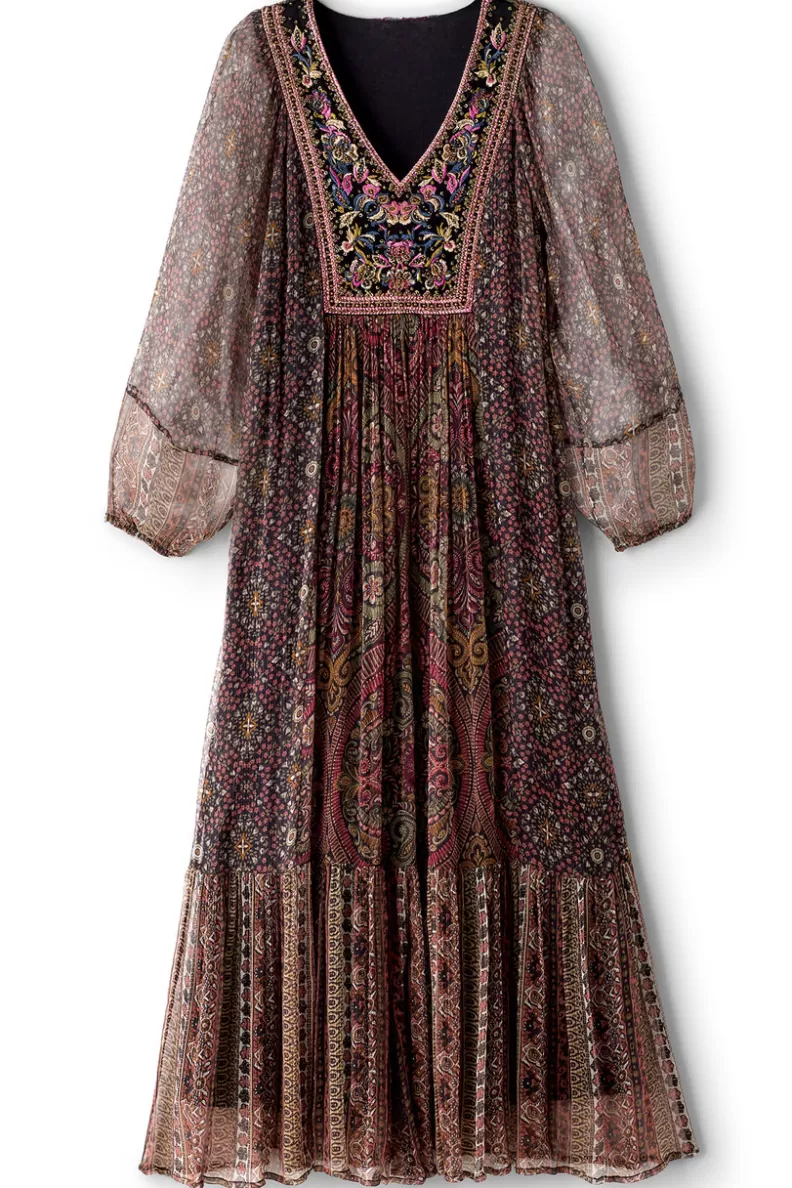 Soft Surroundings Zellige Maxi Dress TuscanMedallion Discount